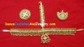 Plain Golden Head set for Mohiniyattam dance