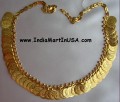 Kasumala Choker with 50 small Golden coins